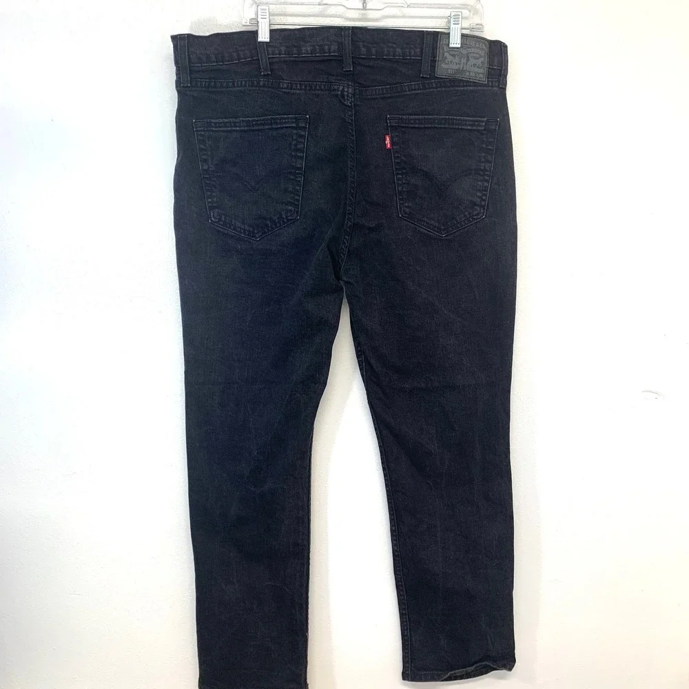 Levis 511  Mens Black Jeans Stretch Denim 40x30‎ (fit 38x29) Casual Slim Fit